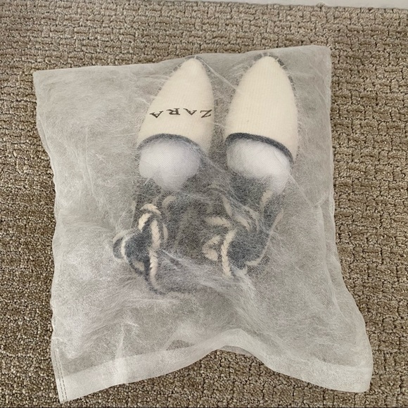 Zara Contrast Ankle Tie Espadrilles - Picture 6 of 6